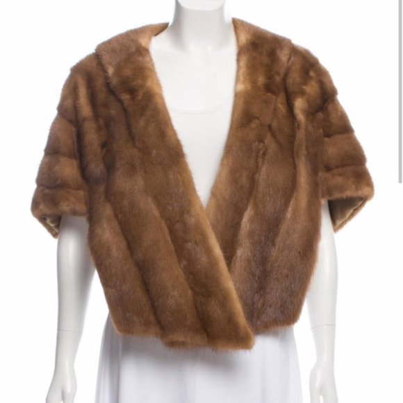 Mink Stole Brown - Picture 1 of 4